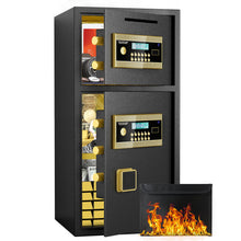 Load image into Gallery viewer, Large Double Door Coin Operated Safe, Digital Security Safe With Fireproof And Waterproof Bag