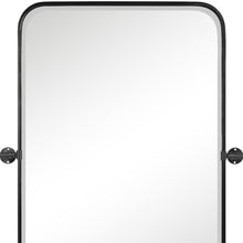 Load image into Gallery viewer, 36" Metal Adjustable Framed Accent Mirror - Black