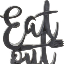 Load image into Gallery viewer, Poly Decorative Plaque Tabletop Sculpture - Black