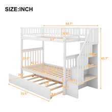 Load image into Gallery viewer, Bunk Bed With Staircase