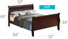 Load image into Gallery viewer, Louis Phillipe - Panel Sleigh Bed