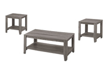 Load image into Gallery viewer, 42" Coffee Table With Shelf (Set of 3) - Gray