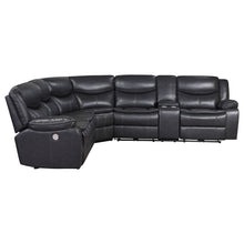 Load image into Gallery viewer, Salerno - Upholstered Power Reclining Sectional Sofa - Dark Gray
