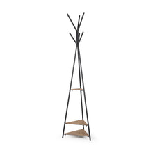 Load image into Gallery viewer, Six Hook Freestanding Coat Rack - Black