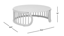 Load image into Gallery viewer, Harper - Indoor/Outdoor Modern Round Coffee Table - Geige Taupe Aluminum