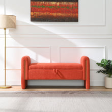 Load image into Gallery viewer, Modern Teddy Upholstered Large Bed End Bench With Arms And Storage