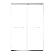 Load image into Gallery viewer, Aluminum Frame Double Double Soft Close Shower Door, Tempered Glass And Dual Stainless Steel Handles