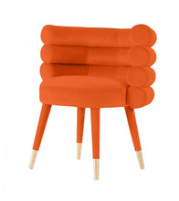 Load image into Gallery viewer, Velvet Barrel Chair - Orange