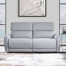 Load image into Gallery viewer, Jeromie - Power Motion Sofa With USB Port - Gray Synthetic Leather