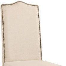 Load image into Gallery viewer, Upholstered Linen Dining Parsons Chair - Cream