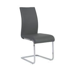 Load image into Gallery viewer, Upholstered Leather Dining Side Chairs (Set of 4) - Gray
