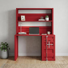 Load image into Gallery viewer, 47" Red Iron Writing Desk