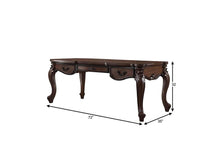 Load image into Gallery viewer, 72" Dark Brown Wood Executive Desk With Three Drawers