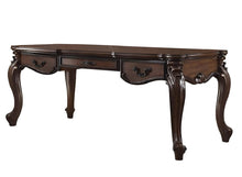 Load image into Gallery viewer, 72" Dark Brown Wood Executive Desk With Three Drawers