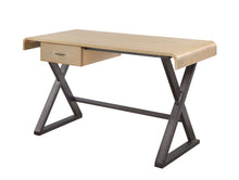 Load image into Gallery viewer, 50" Gold and Black Aluminum Writing Desk