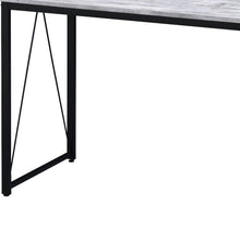 Load image into Gallery viewer, 35" Antiqued White and Black Writing Desk