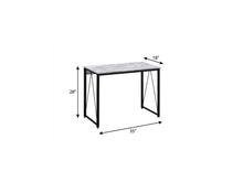 Load image into Gallery viewer, 35" Antiqued White and Black Writing Desk