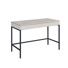 Load image into Gallery viewer, 42" Natural and Black Writing Desk With Two Drawers