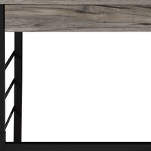 Load image into Gallery viewer, 42" Brown and Black Writing Desk With Two Drawers