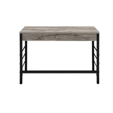 Load image into Gallery viewer, 42" Brown and Black Writing Desk With Two Drawers