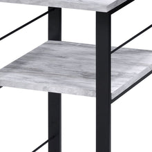 Load image into Gallery viewer, 47" Antiqued White and Black Writing Desk