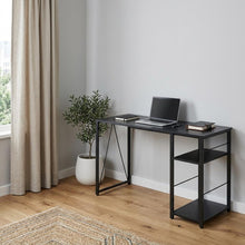 Load image into Gallery viewer, 47" Black Writing Desk