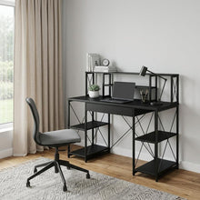 Load image into Gallery viewer, 47" Black Computer Desk