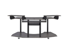 Load image into Gallery viewer, 71" Dark Gray and Black Music Recording Studio Desk