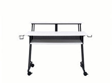 Load image into Gallery viewer, 47" White and Black Computer Desk