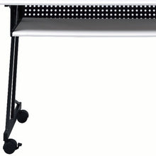 Load image into Gallery viewer, 47" White and Black Computer Desk