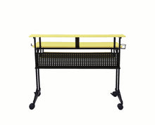 Load image into Gallery viewer, 47" Yellow and Black Computer Desk
