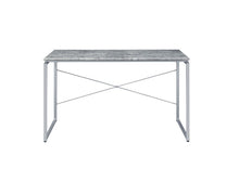 Load image into Gallery viewer, 47" Gray and Black Writing Desk