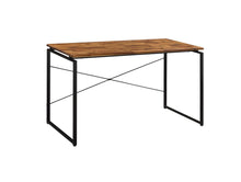 Load image into Gallery viewer, 47" Brown and Black Writing Desk