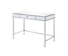 Load image into Gallery viewer, 42" Clear and Silver Mirrored Writing Desk