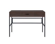 Load image into Gallery viewer, 42" Brown and Black Writing Desk