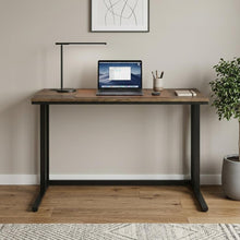 Load image into Gallery viewer, 47" Brown and Black Writing Desk