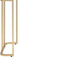 Load image into Gallery viewer, 48" White and Gold Writing Desk