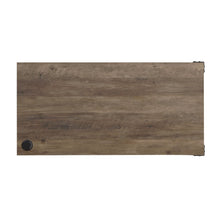 Load image into Gallery viewer, 48" Brown and Black L Shape Writing Desk