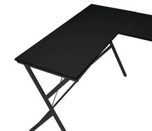 Load image into Gallery viewer, 62" Black L Shape Computer Desk
