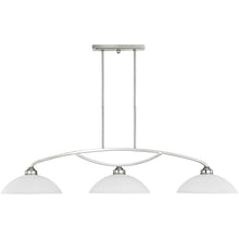 Load image into Gallery viewer, 11" Three Light Dimmable Chandelier With Shades - Nickel