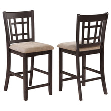 Load image into Gallery viewer, Lattice Back Counter Height Stools (Set of 2)