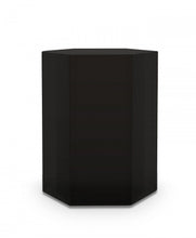 Load image into Gallery viewer, 17" High Gloss Manufactured Wood Hexagon End Table - Black