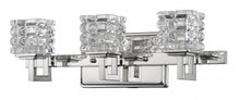 Load image into Gallery viewer, Coralie 3-Light Polished Sconce With Pressed Crystal Shades - Nickel