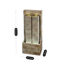 Load image into Gallery viewer, Modern Outdoor Water Fountain With LED Lights