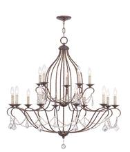 Load image into Gallery viewer, 38" Multi Light Dimmable Chandelier With Shades - Bronze