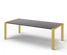 Load image into Gallery viewer, 95" Stainless Steel Dining Table - Gray / Gold