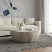Load image into Gallery viewer, 34" Solid Wood Round Solid Coffee Table - White