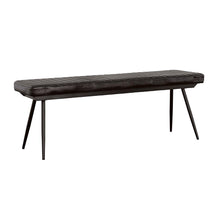 Load image into Gallery viewer, Tufted Cushion Side Bench With Tapered Legs