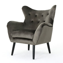 Load image into Gallery viewer, Alyssa - Mid Century Upholstered Arm Chair With Wingback Design