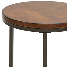 Load image into Gallery viewer, Manufactured Wood Square End Table - Black And Light Brown